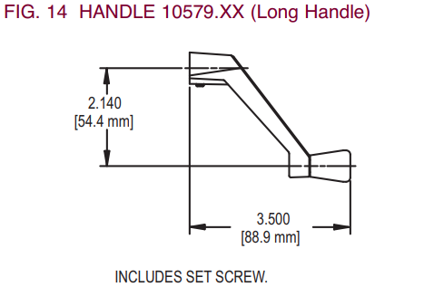 Manivela para ventana (Truth Hardware 10579)