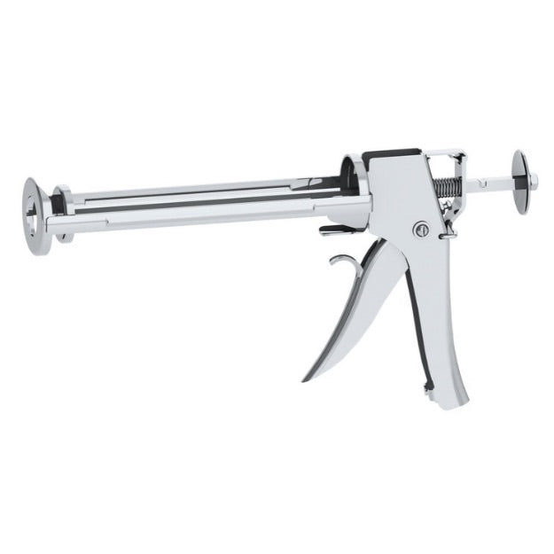 Albion 10 oz Special Deluxe Manual Caulking Gun – Plated Metal Carriage