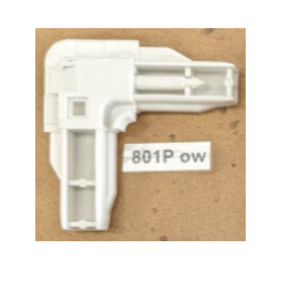Esquina de polietileno "A" fija de 0,085 x 0,125" para S-135 - Blanco roto