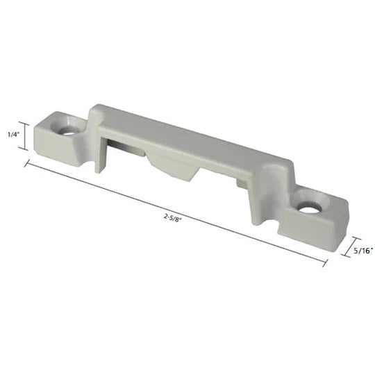 Truth Hardware Keeper for “Trimline” Security Cam Locks – White (#:40380.32)