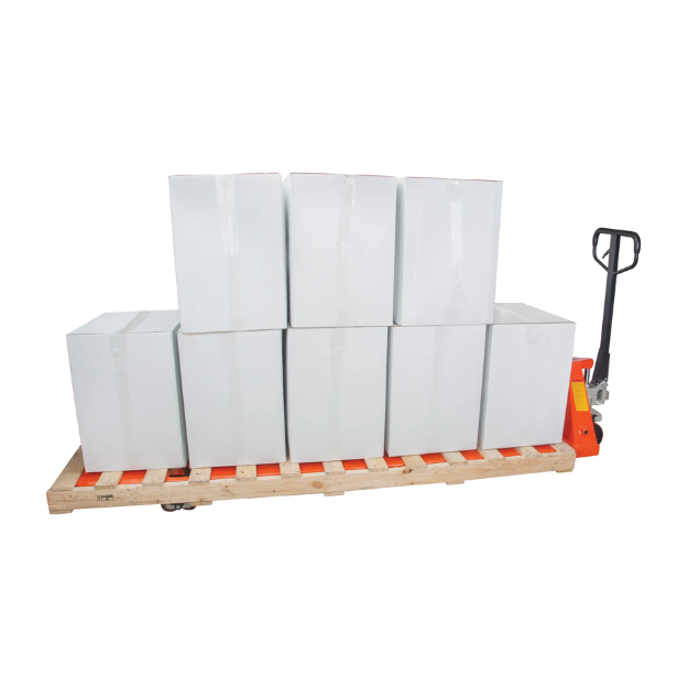 8' Long Fork Hydraulic Pallet Jack Truck, 96" L x 27" W, 4400 lbs. Capacity