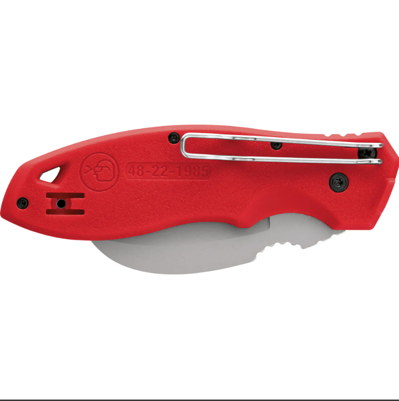 FastBack™ Hawk Bill Folding Knife, 2-1/4" Blade, Stainless Steel Blade, Plastic Handle