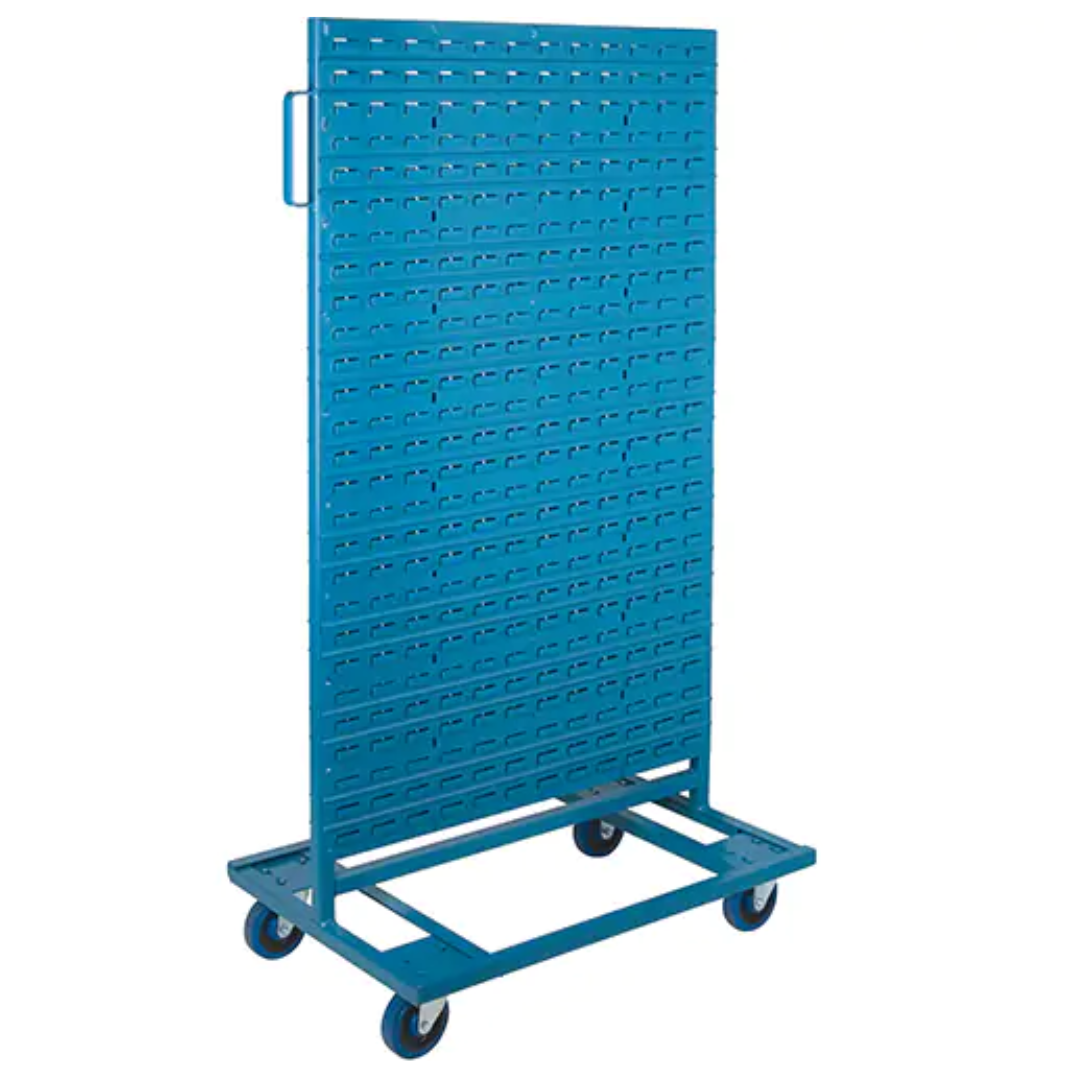 Mobile Bin Racks - Double Sided, 0 Bins, 36" W x 24" D x 67-1/2" H