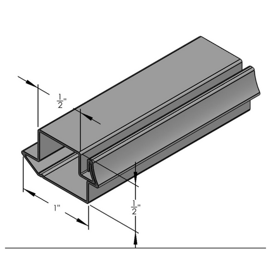 Screen Frame 3/4 x 1/2 W/Lip - Off white