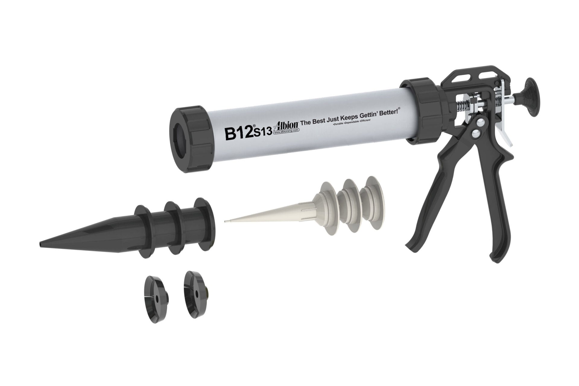 13oz B-Line Manual Sausage Gun 12:1 Ratio Drive B12S13