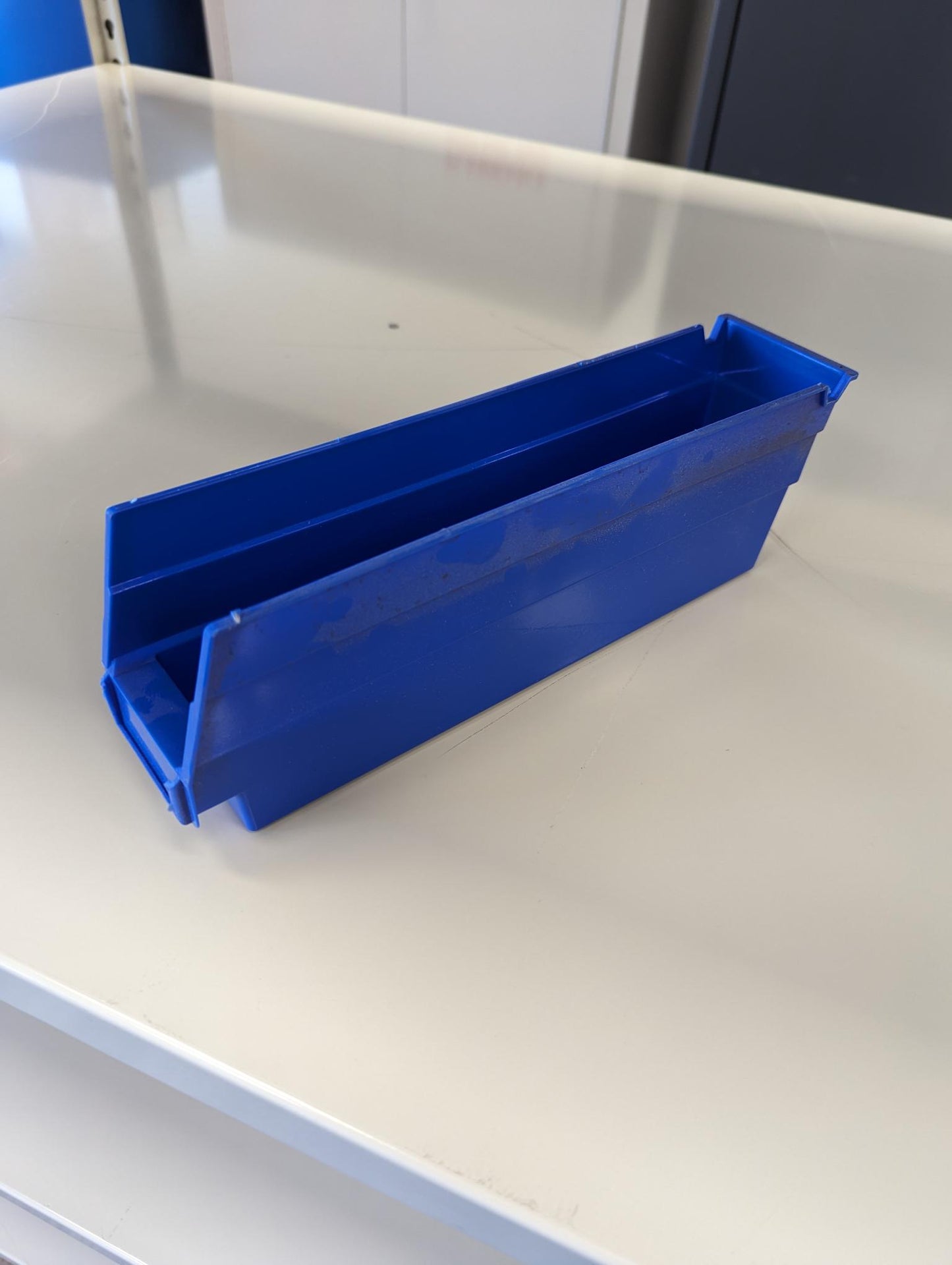 Quantum Blue Bin 11 3/8" x 2 3/4" x 4"