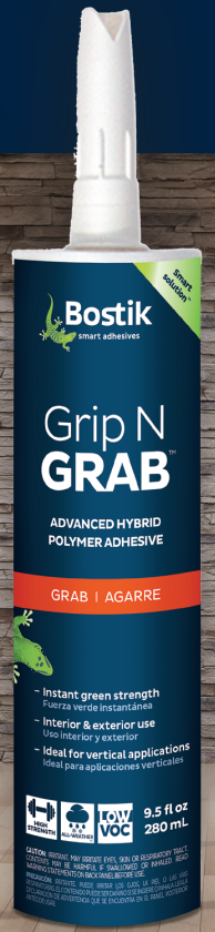  Bostik Grip N Grab Advanced Hybrid Polymer Adhesive 9.5 oz Tube 