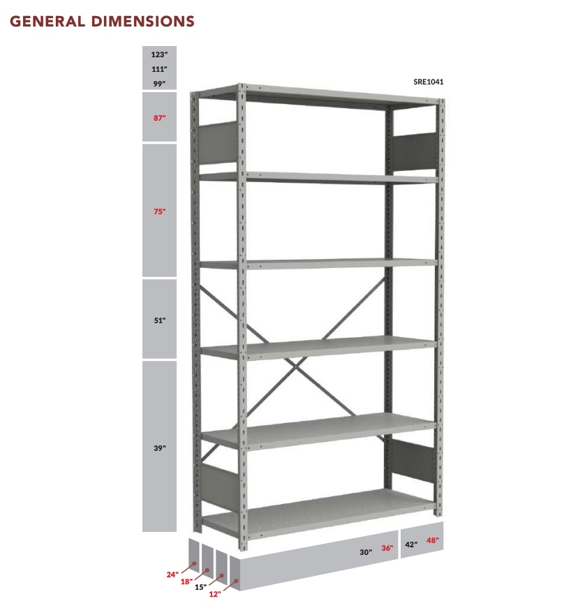 Rousseau Shelving Parts