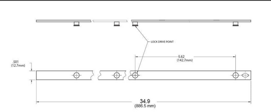 Tie Bar MP 34.9" 3-Point Interlock