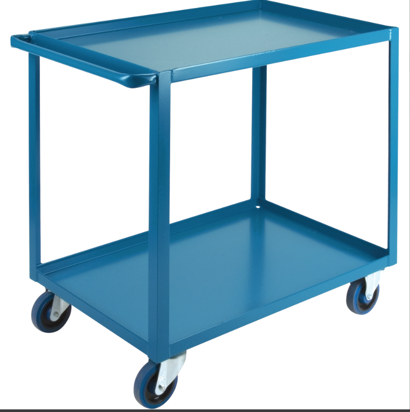 Heavy-Duty Shelf Carts, 2 Tiers, 24" W x 36" H x 39" D, 1200 lbs. Capacity