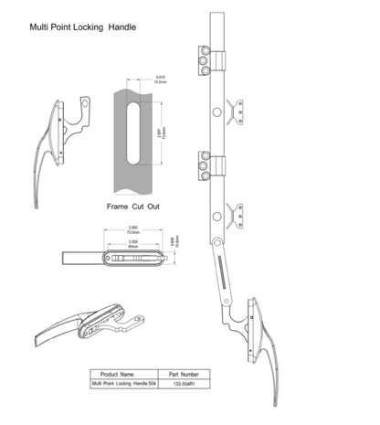Multipoint Window Locking Handle