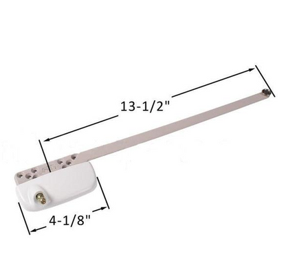 Truth Ellipse 13-1/2" Single-Arm Casement Window Operator – White