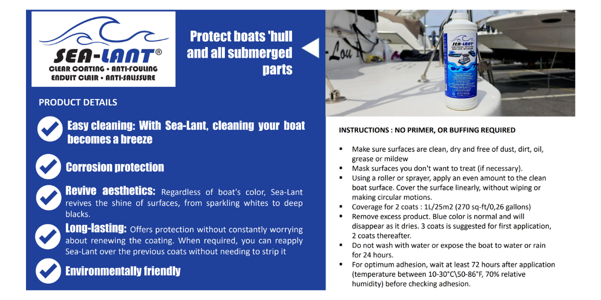 Sea-Lant® Clear Marine Coating – Anti-Fouling & Anti-Pressure Protection