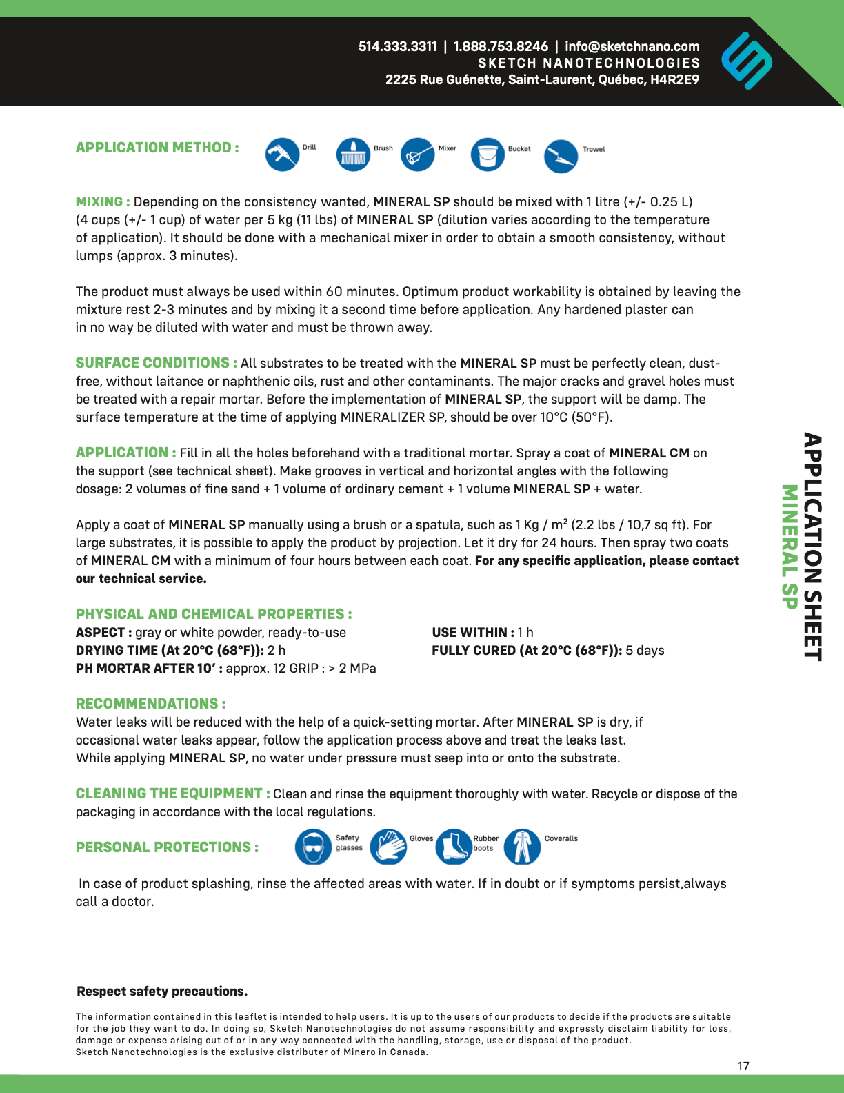 Mineral Seal Powder (Concrete Liner)