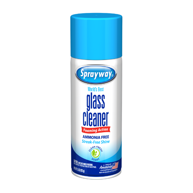 Glass Cleaner, 20 oz., Aerosol Can