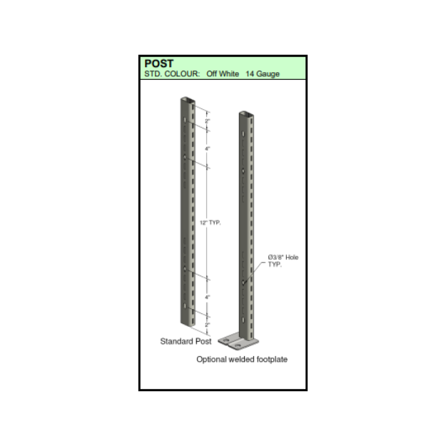 Trimline Post  - EZ-Rect Shelving