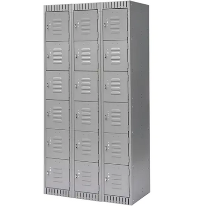 Lockers, 6 -tier, Bank of 3, 36