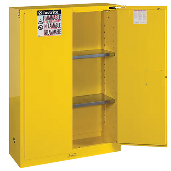 Sure-Grip® Ex Flammable Storage Cabinets, 45 gal., 2 Door, 43" W x 65" H x 18" D