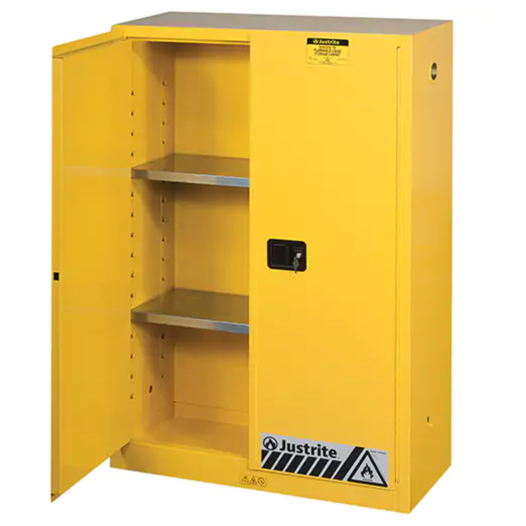 Sure-Grip® Ex Flammable Storage Cabinets, 45 gal., 2 Door, 43" W x 65" H x 18" D