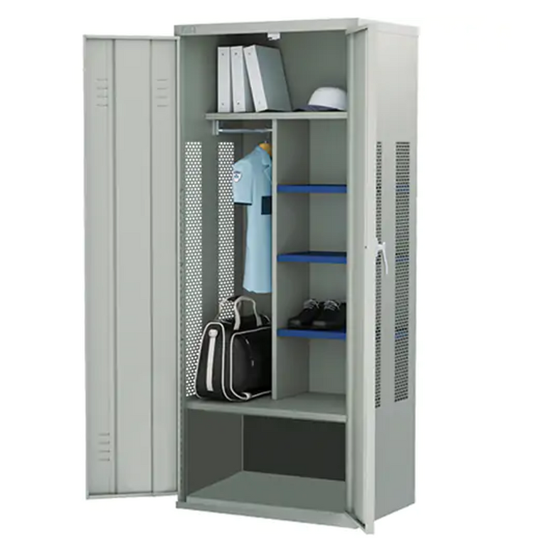 Gear Locker, Steel, 36" W x 24" D x 72" H, Grey