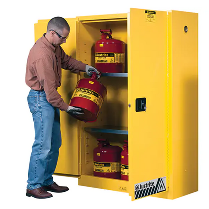 Sure-Grip® Ex Flammable Storage Cabinets, 45 gal., 2 Door, 43" W x 65" H x 18" D