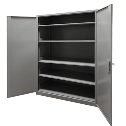 Storage Cabinet, Steel, 4 Shelves, 78