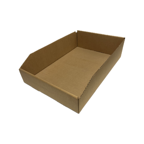 Cardinal Corrugated Containers – 18" Deep Corrugated Parts Bin (Beige, 12" W x 18" D x 4-1/2" H) Model: CB055 | Manufacturer Part Number: B1812