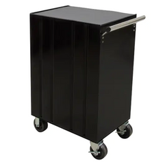 Industrial Tool Cart, 7 Drawers, 27" W x 18-3/4" D x 39" H, Black