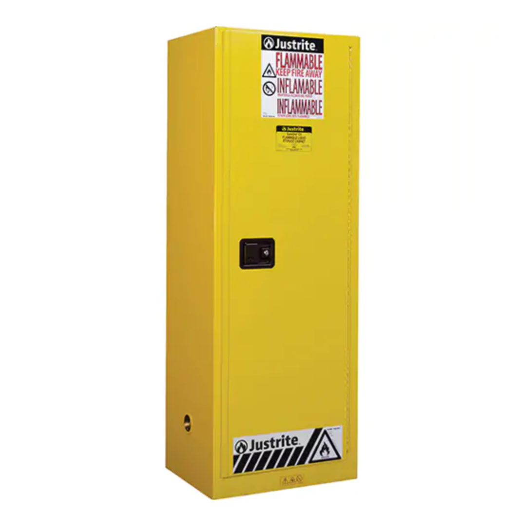 Sure-Grip® EX Slimline Flammable Safety Cabinet, 22 gal., 1 Door, 23.25" W x 65" H x 18" D