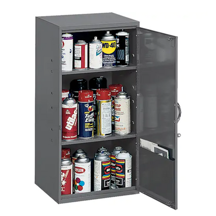 Utility Cabinet, Steel, 2 Shelves, 32-3/4
