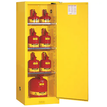 Sure-Grip® EX Slimline Flammable Safety Cabinet, 22 gal., 1 Door, 23.25" W x 65" H x 18" D