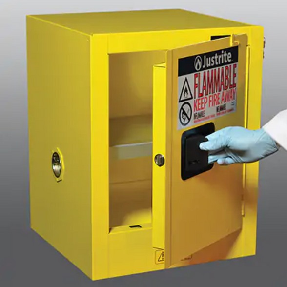 Sure-Grip® EX Countertop Flammable Safety Cabinet, 4 gal., 1 Door, 17" W x 22" H x 17" D