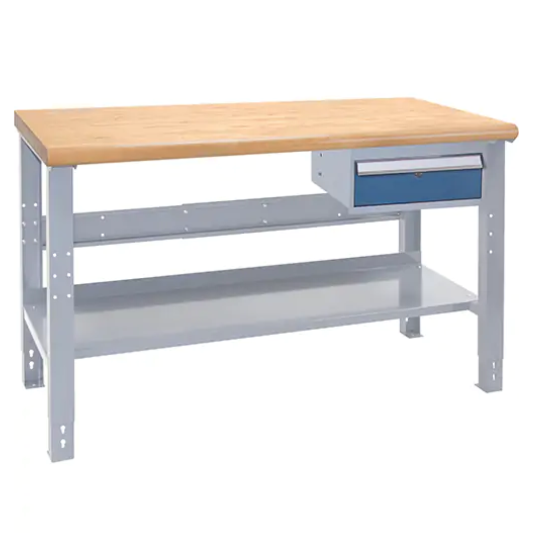 Industrial Duty Workbench, 1000 lbs. Cap., 60" W x 30" D, 34" H