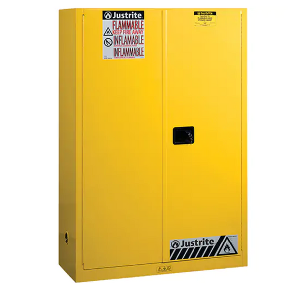 Sure-Grip® Ex Flammable Storage Cabinets, 45 gal., 2 Door, 43" W x 65" H x 18" D