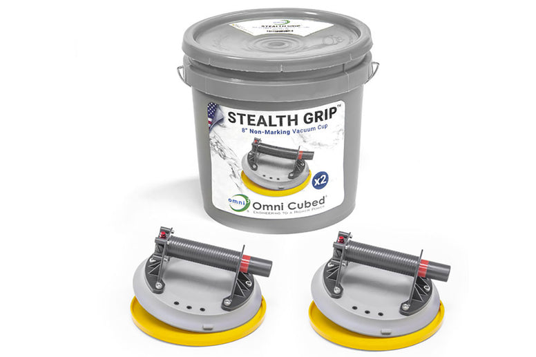 Stealth Grip™ set of Two 8” vacuum cups