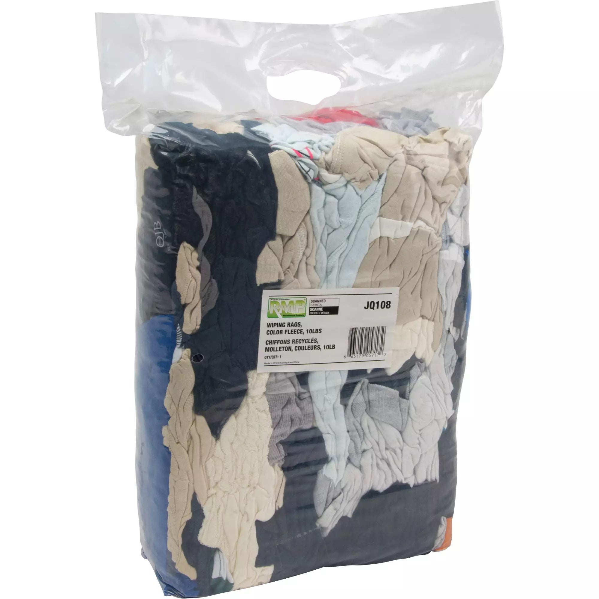 Recycled Material Wiping Rags, Fleece, Mix Colours, 10 lbs. – Wearing ...