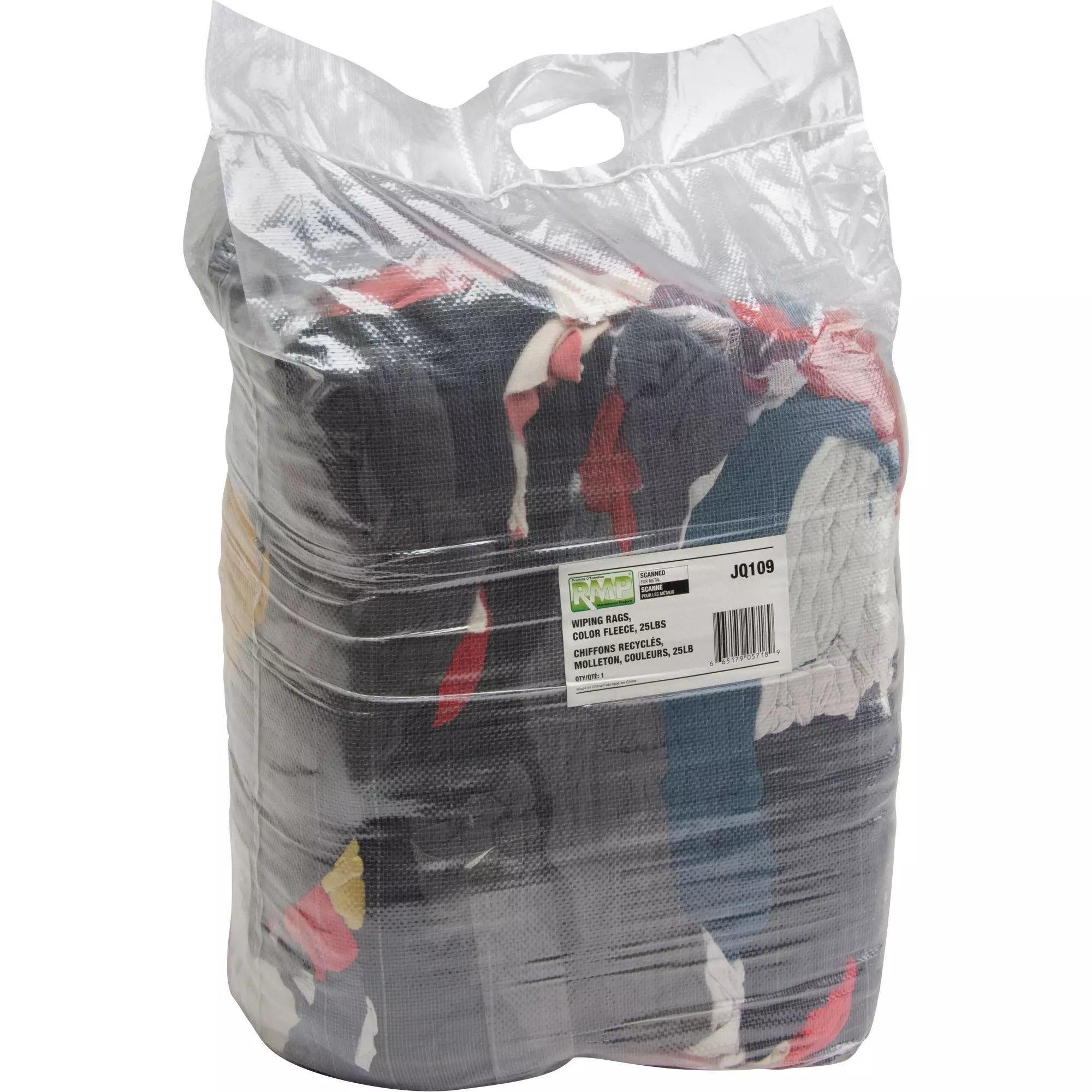 Recycled Material Wiping Rags, Fleece, Mix Colours, 25 lbs. – Wearing ...