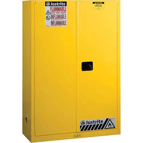 Gabinete de seguridad para materiales inflamables Sure-Grip® EX Slimline, 22 galones, 1 puerta, 23,25" de ancho x 65" de alto x 18" de profundidad