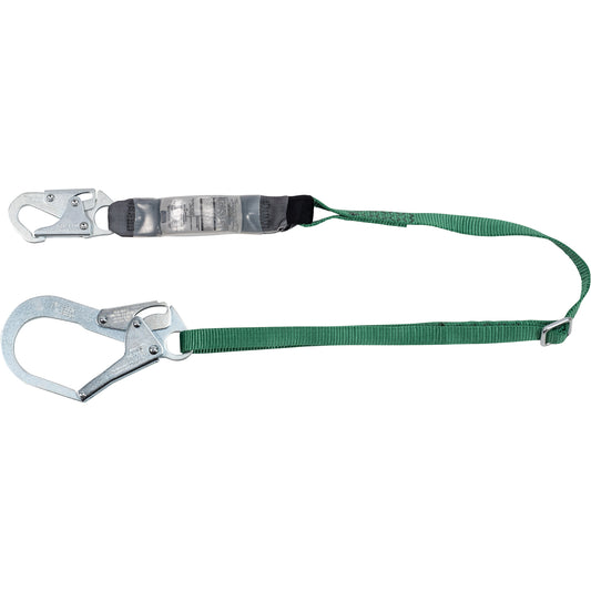 V-Series Lanyard, 6', Rebar Hook Center, Snap Hook Leg Ends, Polyester