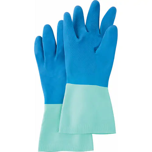 Gloves Nitrile/Rubber Latex, Flock-Lined Inner Lining