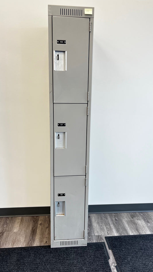 Metal Locker 3-Tier Single Bank