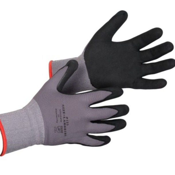 Nylon Knit Nitrile Grip Coated General Purpose Glove
