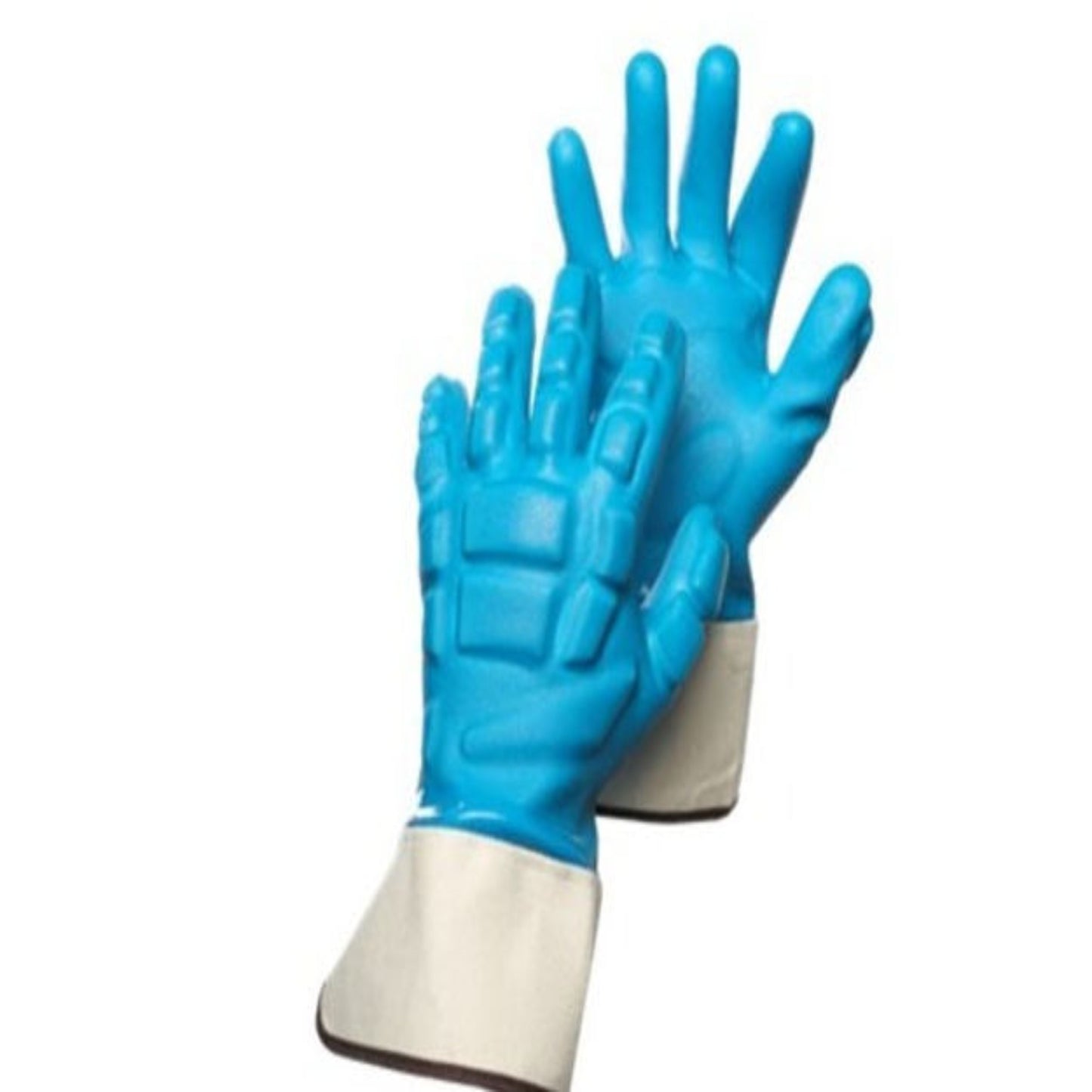 Cut A2 Fully Coated PVC Metacarpal Protection Glove with Gauntlet Cuff