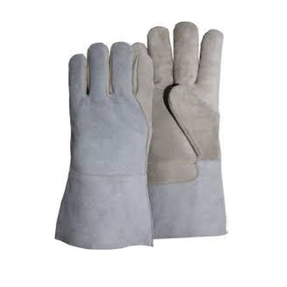 Split Back Grain Leather Palm TIG Welder’s Glove With Gauntlet Cuff