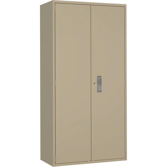 Combination Storage Cabinet, Steel, 6 Shelves, 72" H x 36" W x 18" D