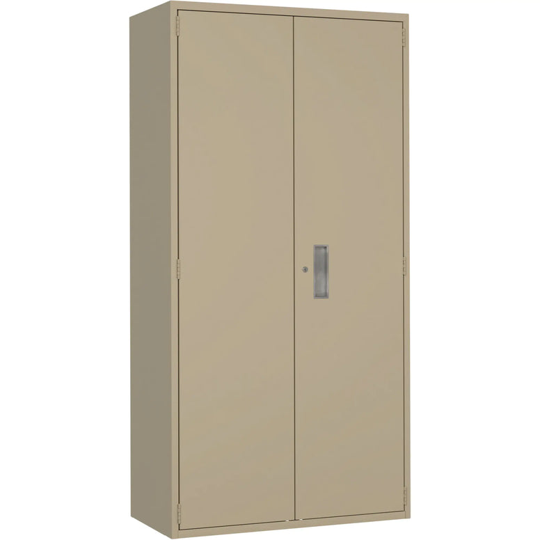 Combination Storage Cabinet, Steel, 6 Shelves, 72" H x 36" W x 18" D