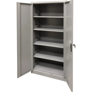 Storage Cabinet, Steel, 4 Shelves, 78" H x 36" W x 24" D