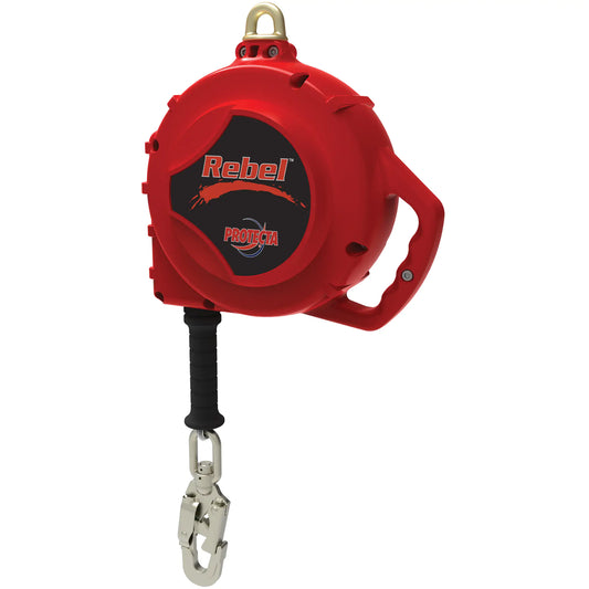 Rebel™ Self Retracting Lifeline, 50', Galvanized Steel, Swivel - SEE718