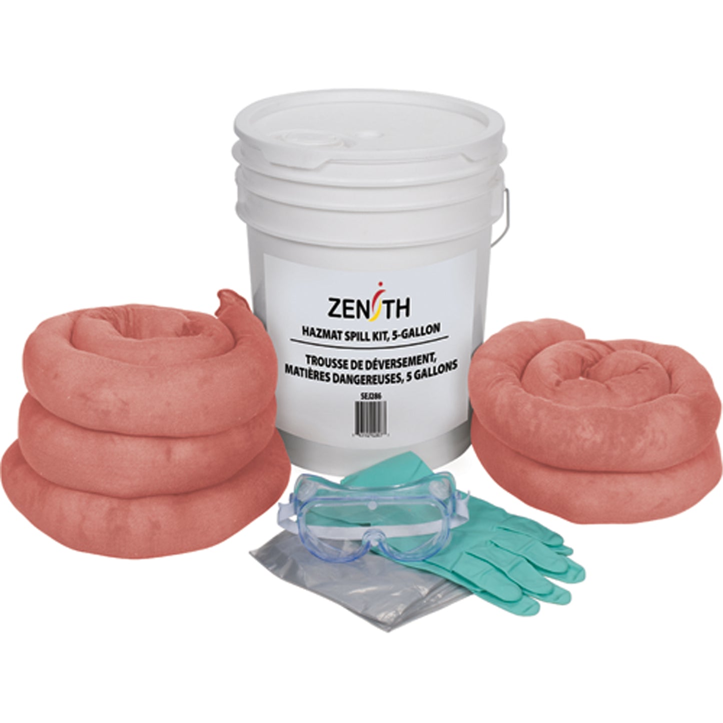 Spill Kit, Hazmat, Pail, 5 US gal. Absorbancy