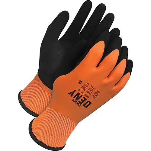 Deny™ Lined Cut & Liquid Resistant Gloves, Foam Nitrile/Rubber Latex Coated, Nylon Shell